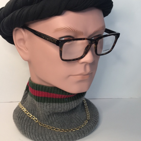 New Auth - BURBERRY Demo Rectangular Men's Eyeglasses BE2320 3864 55 - Picture 4 of 15